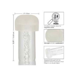 CalExotics Automatic Smart Pump Sleeve Transparent -Sex Spielzeug Laden automatic smart pump sleeve transparent3