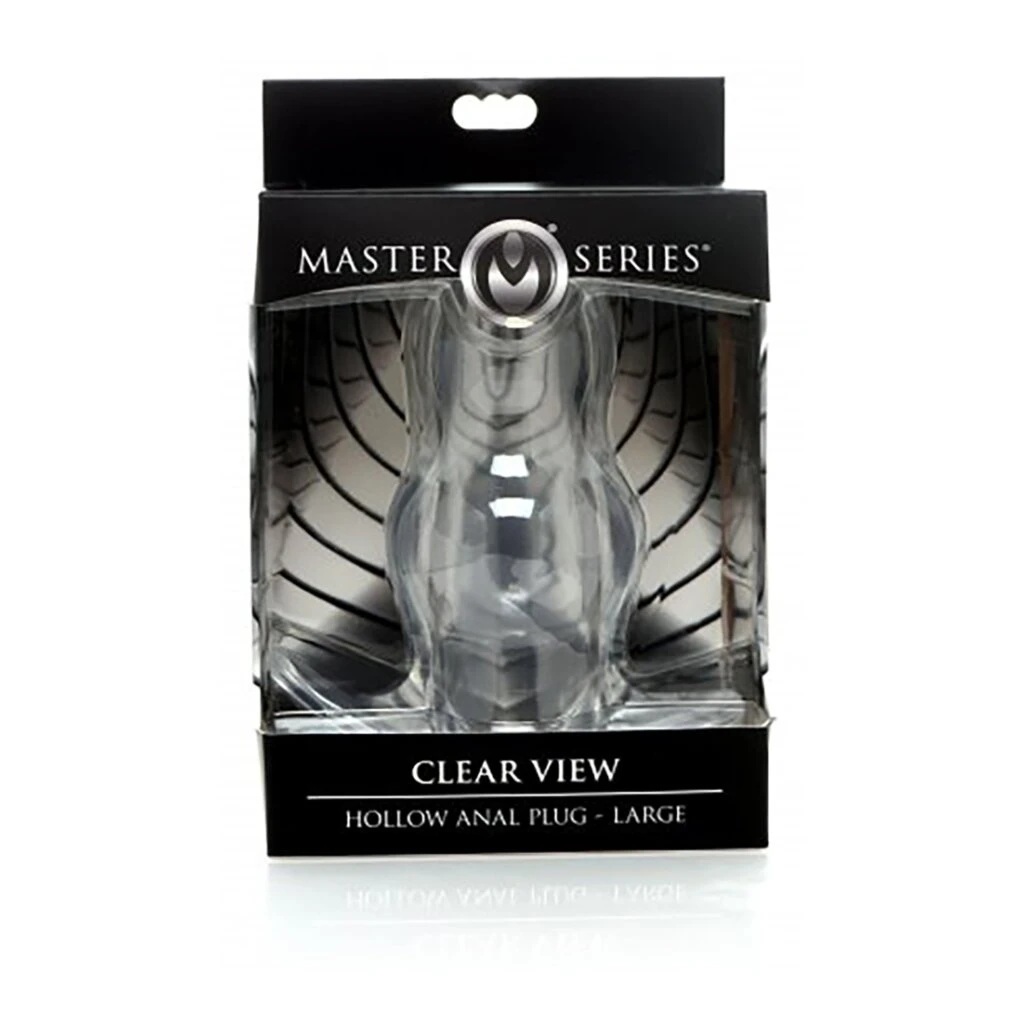 Master Series Clear View Hollow Anal Plug - Large - 5,8 Cm 4 Master Series Clear View Hollow Anal Plug - Large - 5,8 Cm – Bild 2