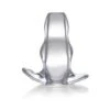 Master Series Clear View Hollow Anal Plug - Medium - 4,7 Cm
