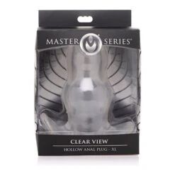 Master Series Clear View Hollow Anal Plug - X-Large - 6 Cm -Sex Spielzeug Laden clear view hollow anal plug x large 6 cm2