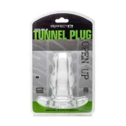 Perfect Fit Double Tunnel Plug Medium Transparent 7 Cm -Sex Spielzeug Laden double tunnel plug medium transparent 7 cm2