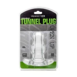 Perfect Fit Double Tunnel Plug X Large Transparent 8,1 Cm -Sex Spielzeug Laden double tunnel plug x large transparent 81 cm3