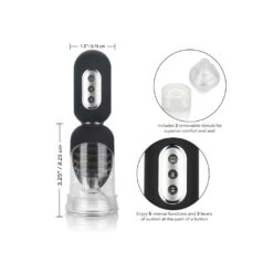 CalExotics Get Hard Head Pump Set Transparent 12 CalExotics Get Hard Head Pump Set Transparent -Sex Spielzeug Laden get hard head pump set transparent3