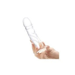Glas Curved Realistic Glass Dildo With Veins -Sex Spielzeug Laden glas curved realistic glass dildo with veins4