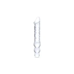Glas Double Ended Glass Dildo With Anal Beads