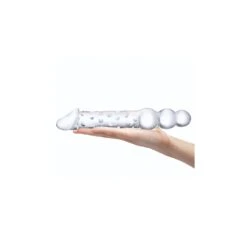 Glas Double Ended Glass Dildo With Anal Beads -Sex Spielzeug Laden glas double ended glass dildo with anal beads5
