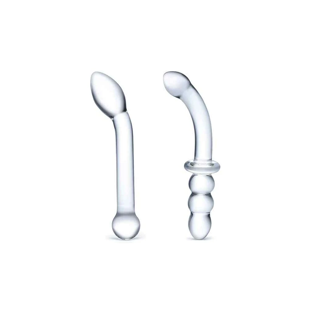 Glas G-Spot Pleasure Glass Dildo Set 2 Pcs 3 Glas G-Spot Pleasure Glass Dildo Set 2 Pcs