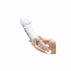 Glas Girthy Realistic Glass Double Dong -Sex Spielzeug Laden glas girthy realistic glass double dong4