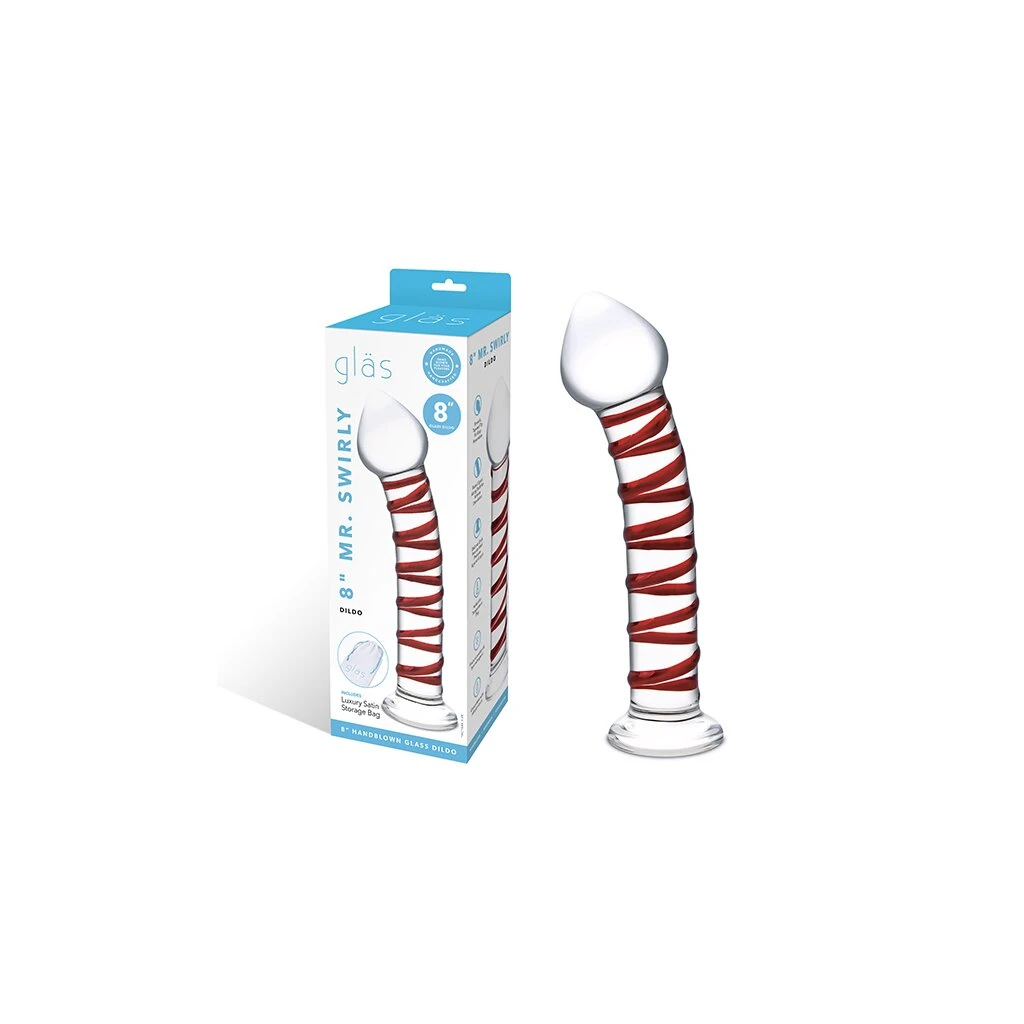 Glas Mr. Swirly Dildo 20,3 Cm 4 Glas Mr. Swirly Dildo 20,3 Cm – Bild 2