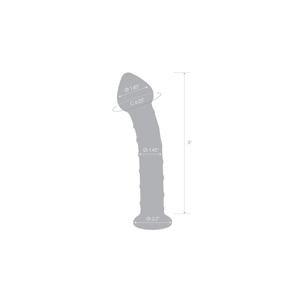 Glas Mr. Swirly Dildo 20,3 Cm 9 Glas Mr. Swirly Dildo 20,3 Cm – Bild 7
