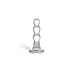Glas - Triple Play Beaded Glass Butt Plug