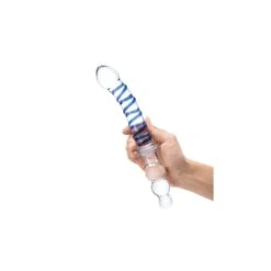Glas Twister Dual-Ended Dildo -Sex Spielzeug Laden glas twister dual ended dildo5