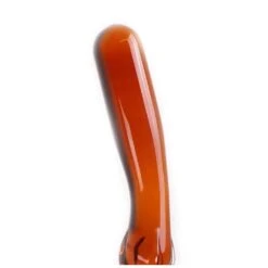 Glass Dildo Blue &amp; Amber Curves -Sex Spielzeug Laden glass dildo blue amber curves4