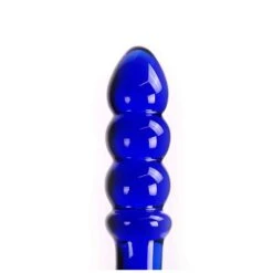 Glass Dildo Blue Curve -Sex Spielzeug Laden glass dildo blue curve3