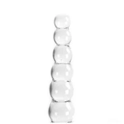 Glass Dildo Clear Balls