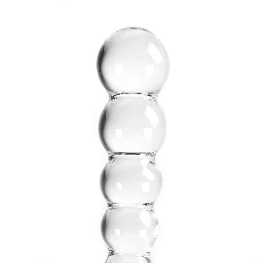 Glass Dildo Clear Balls 5 Glass Dildo Clear Balls – Bild 3