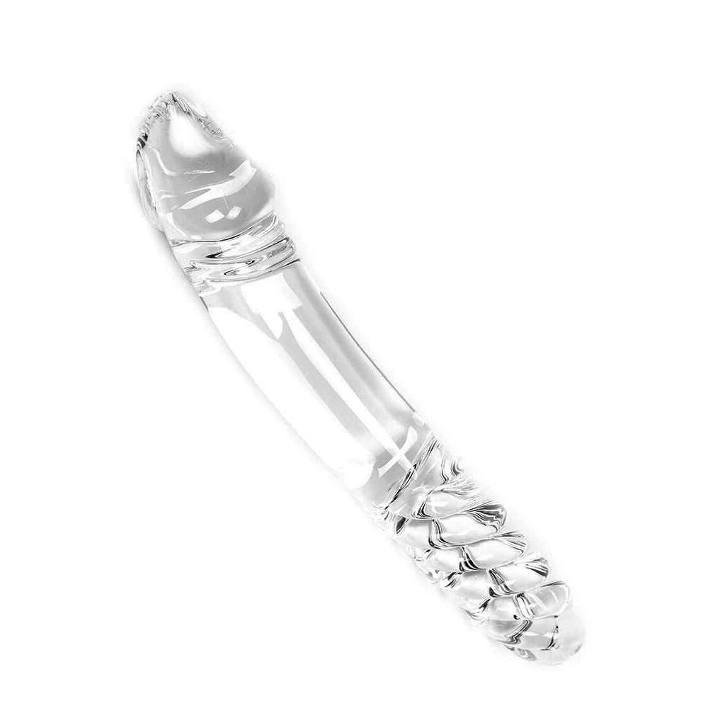 Glass Dildo Clear Double 3 Glass Dildo Clear Double