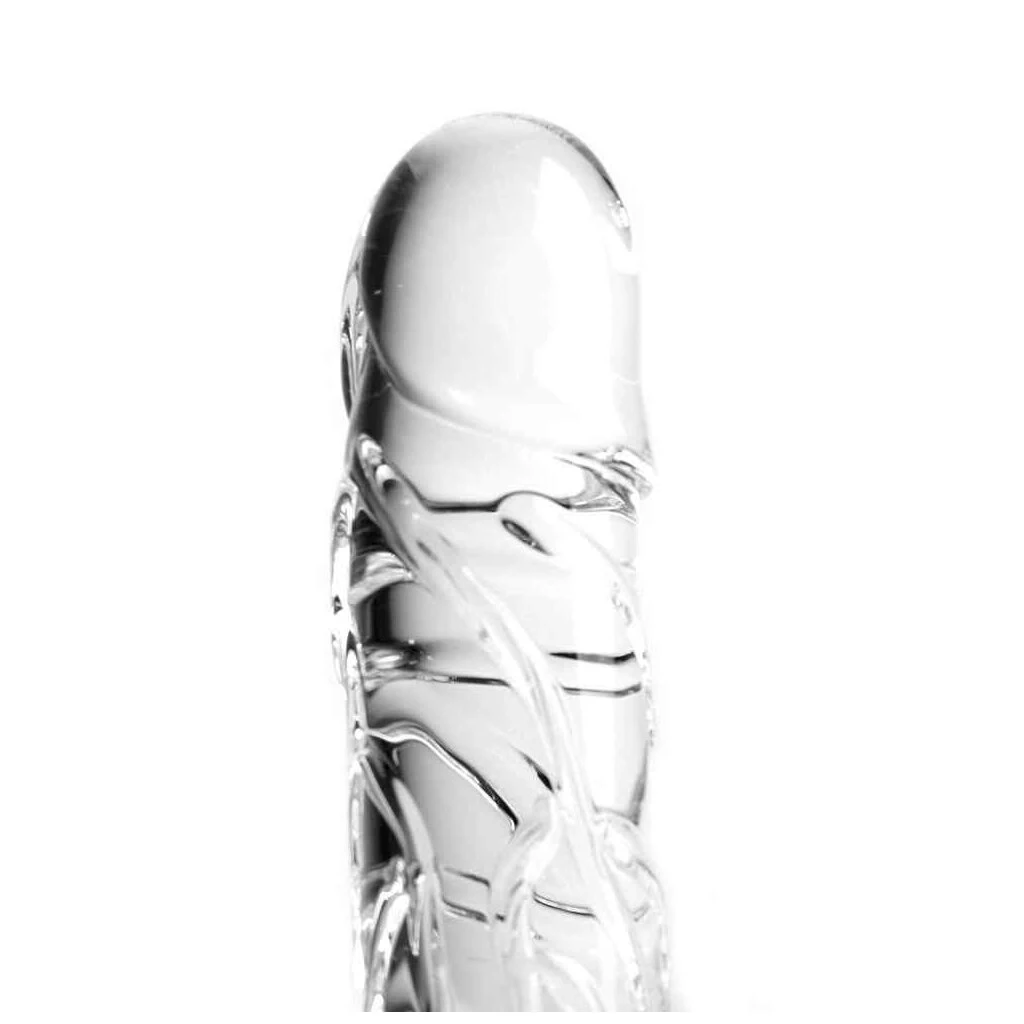 Glass Dildo Clear Penis Round With Balls 4 Glass Dildo Clear Penis Round With Balls – Bild 2