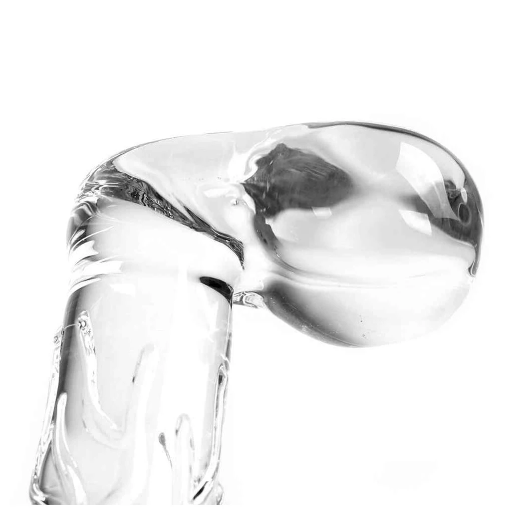 Glass Dildo Clear Penis Round With Balls 6 Glass Dildo Clear Penis Round With Balls – Bild 4