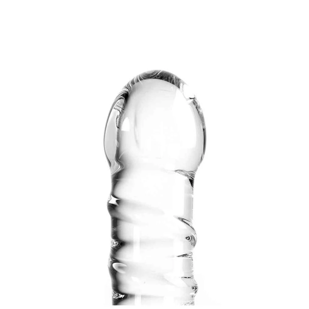 Glass Dildo Clear Penis Swirl 4 Glass Dildo Clear Penis Swirl – Bild 2