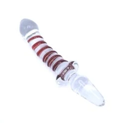 Glass Dildo &amp; Plug Swirl 20,5 Cm