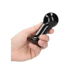 Globy - Glass Vibrator - With Suction Cup And Remote - Rechargeable - 10 Speed - Black -Sex Spielzeug Laden globy glass vibrator with suction cup and remote rechargeable 10 speed black5