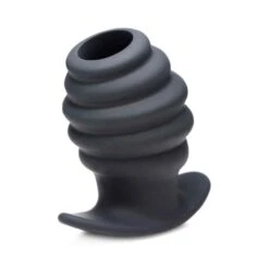 XR Brands Hive Ass Tunnel Ribbed Hollow Anal Plug - Large 6,3 Cm