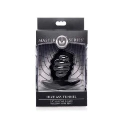 XR Brands Hive Ass Tunnel Ribbed Hollow Anal Plug - Small 4,5 Cm -Sex Spielzeug Laden hive ass tunnel ribbed hollow anal plug small 45 cm4