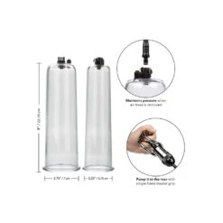 CalExotics Maximum Results Pump Set Transparent -Sex Spielzeug Laden maximum results pump set transparent7