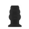 No.50 Medium Hollow Tunnel Butt Plug Black 4,2 - 5,7 Cm