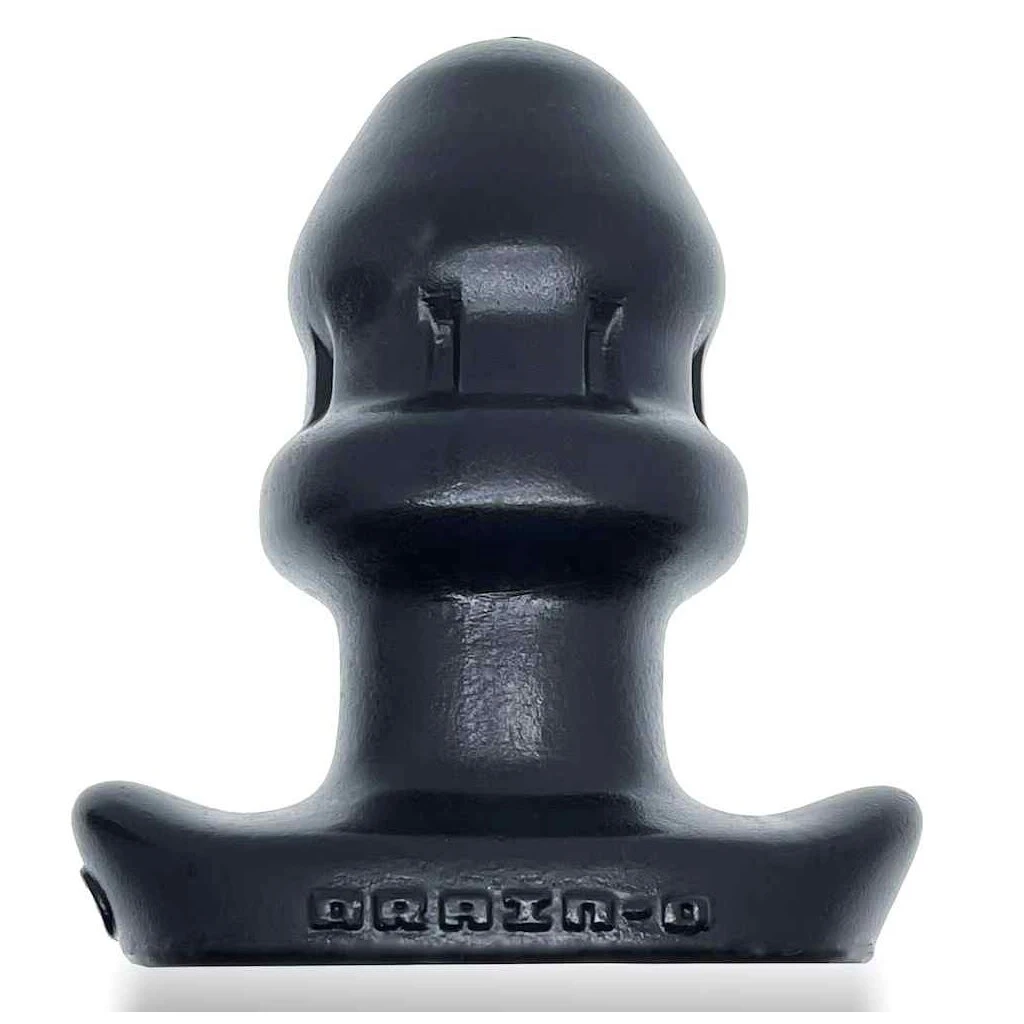Oxballs - Drain-O Flow-Thru Buttplug - Black - Small 3 Oxballs - Drain-O Flow-Thru Buttplug - Black - Small