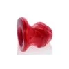 Oxballs PIGHOLE Squeal FF Veiny Hollow Plug - Red -Sex Spielzeug Laden oxballs pighole squeal ff veiny hollow plug red
