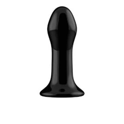 Pluggy - Glass Vibrator - With Suction Cup And Remote - Rechargeable - 10 Speed - Black -Sex Spielzeug Laden pluggy glass vibrator with suction cup and remote rechargeable 10 speed black3