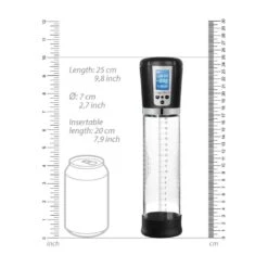 Premium Rechargeable Automatic LCD Pump - Transparent -Sex Spielzeug Laden premium rechargeable automatic lcd pump transparent4