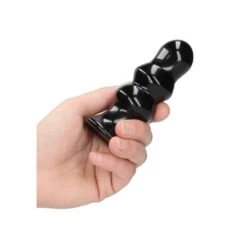 Ribbly - Glass Vibrator - With Suction Cup And Remote - Rechargeable - 10 Speed - Black -Sex Spielzeug Laden ribbly glass vibrator with suction cup and remote rechargeable 10 speed black5