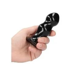 Rimly - Glass Vibrator - With Suction Cup And Remote - Rechargeable - 10 Speed - Black -Sex Spielzeug Laden rimly glass vibrator with suction cup and remote rechargeable 10 speed black4