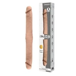 SILEXD Dual Density Silicone Double Dong Dildo S Flesh (38,5 Cm)