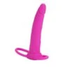 CalExotics Silicone Dual Penetrator Pink -Sex Spielzeug Laden silicone dual penetrator pink
