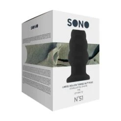 Sono Large Hollow Tunnel Butt Plug Black 5,2 - 7,1 Cm -Sex Spielzeug Laden sono large hollow tunnel butt plug black 52 71 cm4