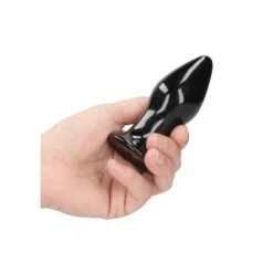 Stretchy - Glass Vibrator - With Suction Cup And Remote - Rechargeable - 10 Speed - Black -Sex Spielzeug Laden stretchy glass vibrator with suction cup and remote rechargeable 10 speed black5