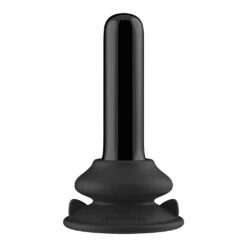 Thumby - Glass Vibrator - With Suction Cup And Remote - Rechargeable - 10 Speed - Black