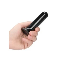 Thumby - Glass Vibrator - With Suction Cup And Remote - Rechargeable - 10 Speed - Black -Sex Spielzeug Laden thumby glass vibrator with suction cup and remote rechargeable 10 speed black3