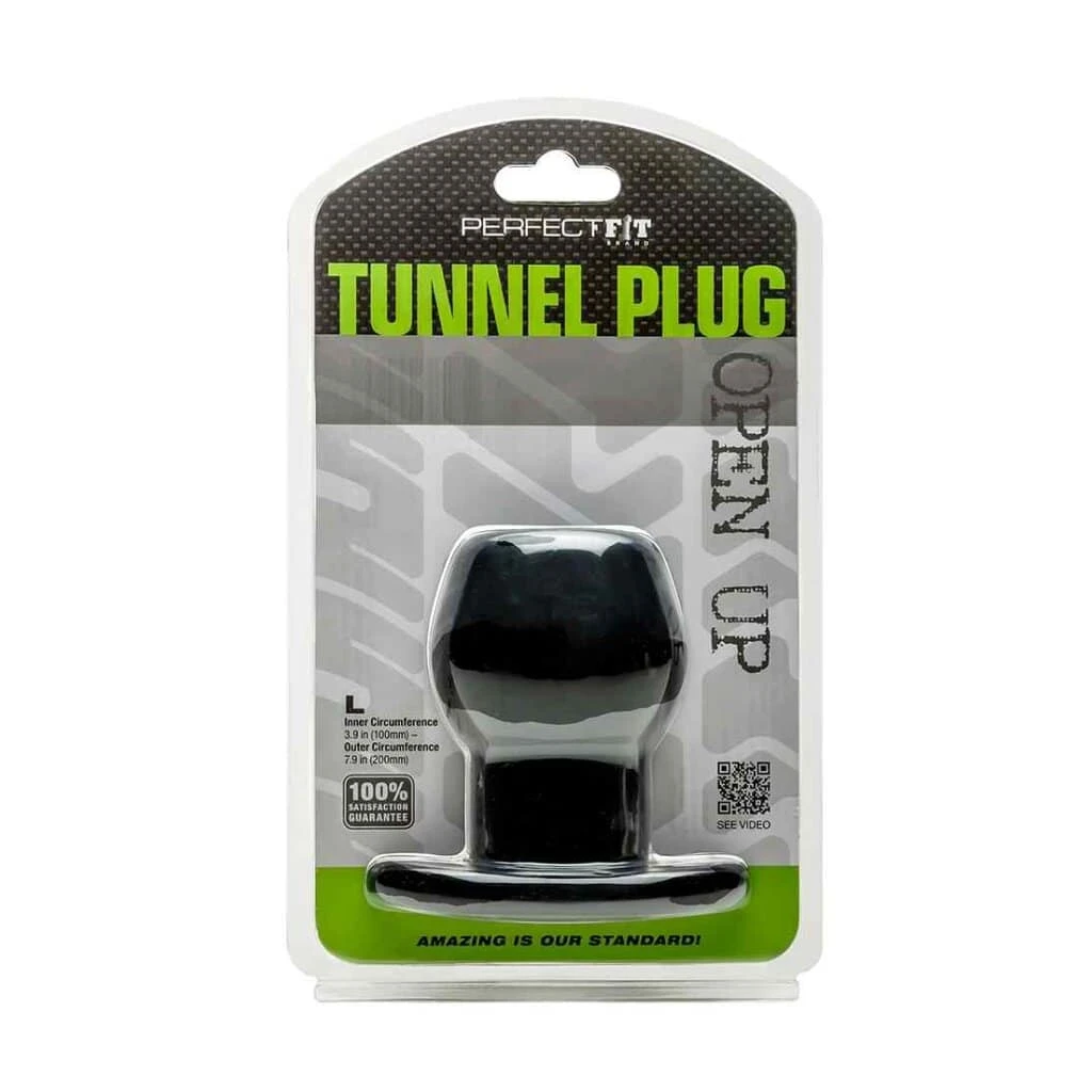 Perfect Fit Tunnel Plug Large Black 6,5 Cm 4 Perfect Fit Tunnel Plug Large Black 6,5 Cm – Bild 2