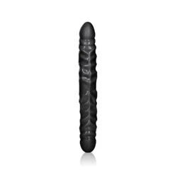 CalExotics Veined Double Dong 12 Inch Black