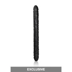 CalExotics Veined Double Dong 18 Inch Black -Sex Spielzeug Laden veined double dong 18 inch black3